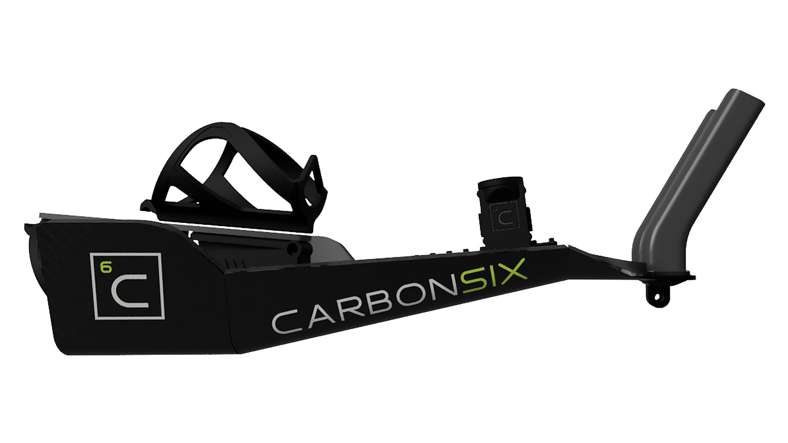 ProtonOne em vista lateral: handle, cockpit em carbono, BTA e trilho LockEasy